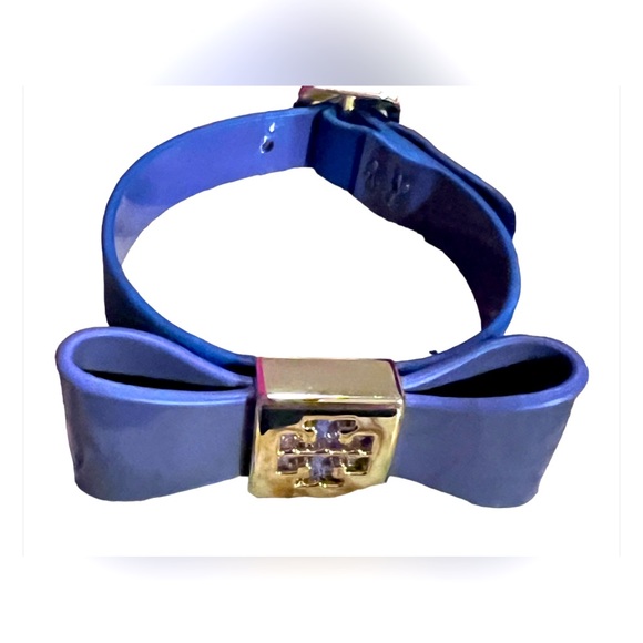 Tory Burch Jewelry - Tory Burch blue bow leather bracelet